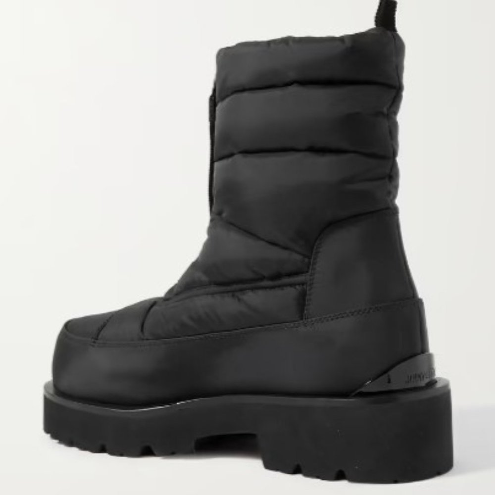 JIMMY CHOO Kai 50 logo-appliquéd quilted padded shell ankle boots sz 41 or 10 - Picture 3 of 4